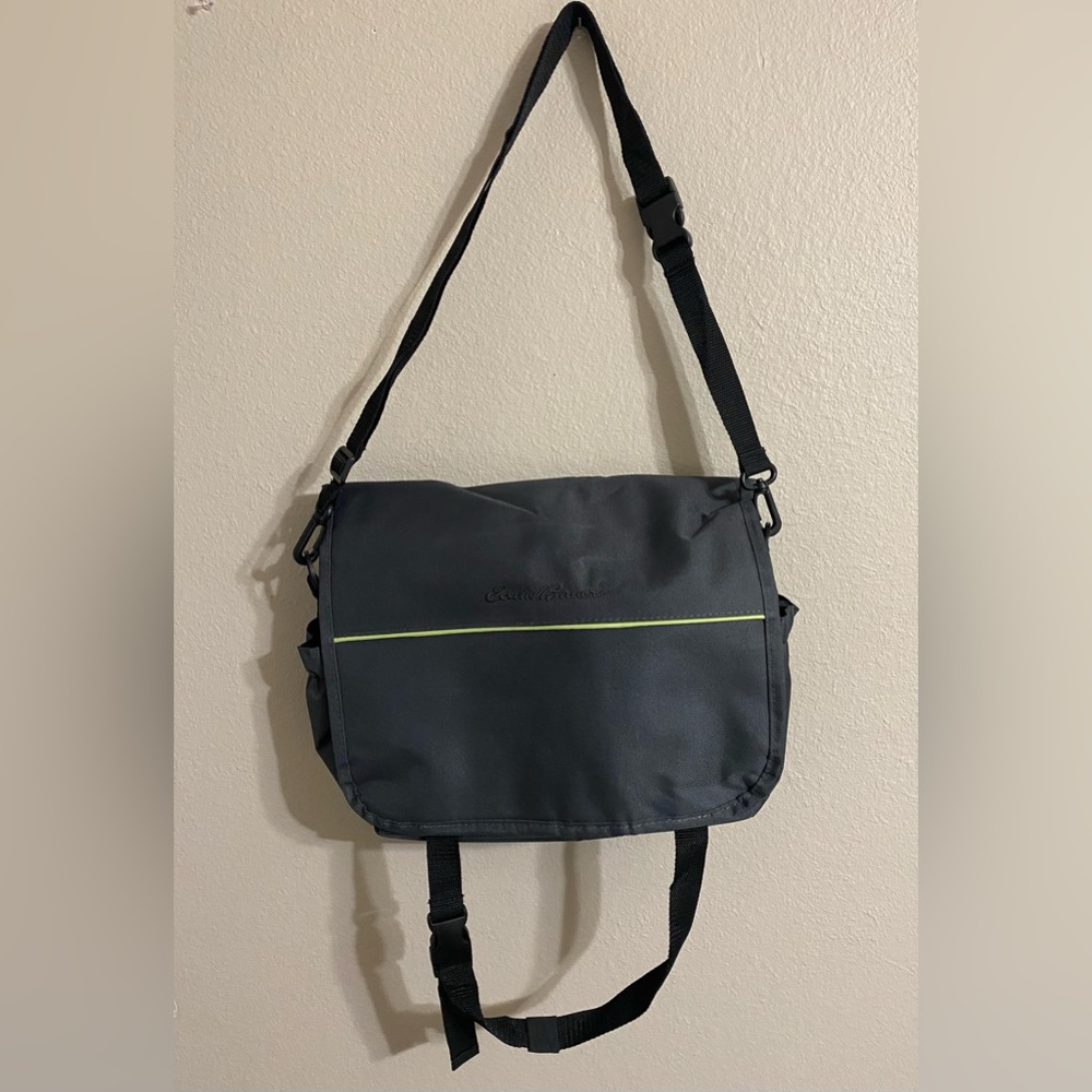 Eddie Bauer Insulated Cooler Messenger Bag Soft Side Picnic Hot Cold Travel